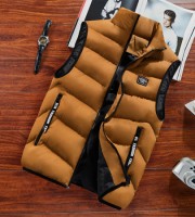 Men Autumn Winter Jackets Thick Vests Man Sleeveless Warm Cotton - Biskit ( Offer Sell )