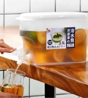 Home Refrigerator Cold Kettle 3.5L / Water Pitcher With Faucet Large Capacity