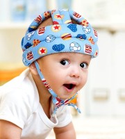 Baby Safety Head Helmet Adjustable Protective Multi Printed Cap